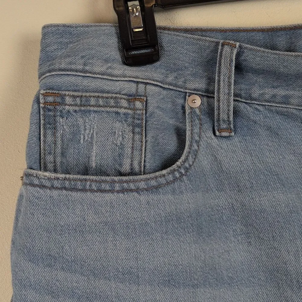 Madewell Baggy Denim Jean Shorts 100% cotton Size 31